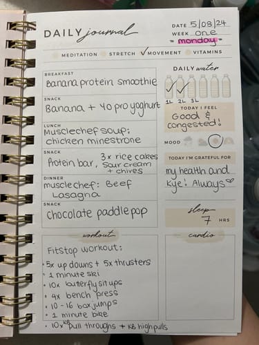 Customer photo review of Health Journal