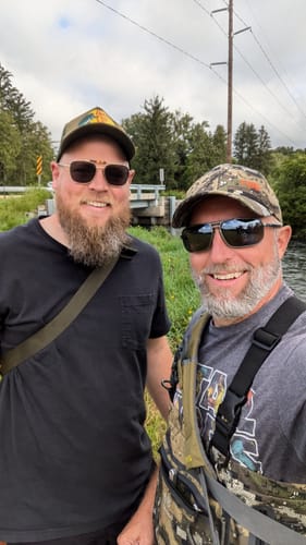 Customer photo review of Men's Veil Camo Breathable Wader - Stocking Foot