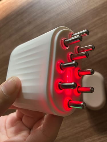 Customer photo review of BrushX Hair Growth Applicator & Scalp Massager