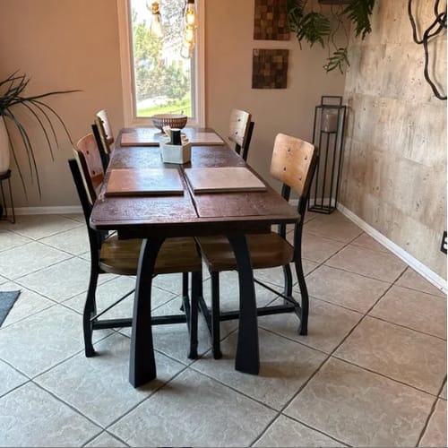 Customer photo review of Furniture Legs 419 Nura 28H Metal Modern Dining Table Legs