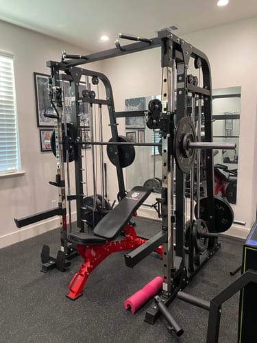 Customer photo review of MAJOR FITNESS All-In-One Home Gym Smith Machine Spirit B2