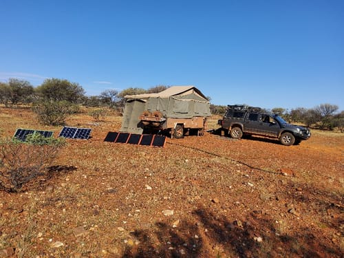 Customer photo review of 300W Solar Blanket Kit with Raptor Skin