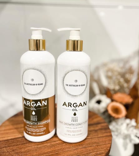 Customer photo review of Extra Volume Hair Growth Shampoo