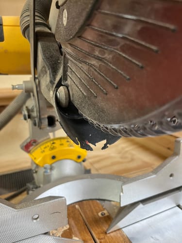 Customer photo review of DeWalt DWS779/780 Sliding Miter Saw Dust Collection