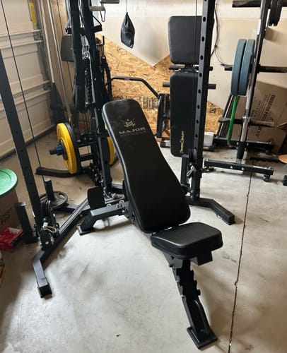 Customer photo review of Major Fitness Adjustable Bench | 1300Lbs Capacity Weight Bench PLT01