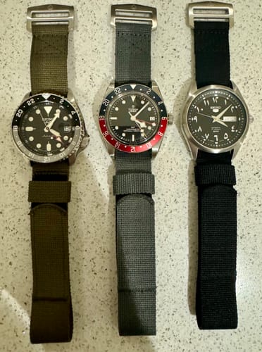Customer photo review of Glomar Explorer - Hook And Loop Watch Strap