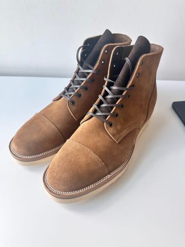 Customer photo review of CapToe Service Boot - luosjiet®boots - Tan Oiled Nubuck Reverse(German)
