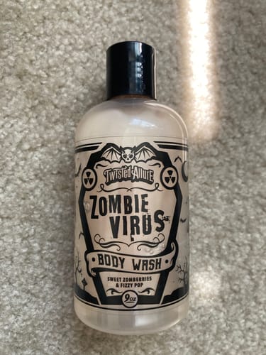 Customer photo review of Zombie Virus Body Wash