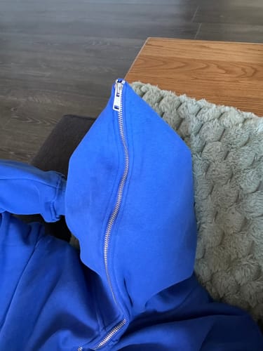 Customer photo review of Hidden Pocket Hoodie (Royal Blue)