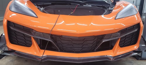 Customer photo review of Chevrolet Corvette C8 Z06 Carbon Fiber Front Bumper Grille Insert
