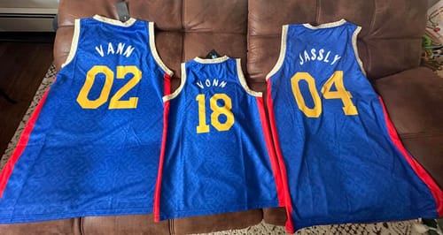 Customer photo review of Philippines Custom Basketball Jersey