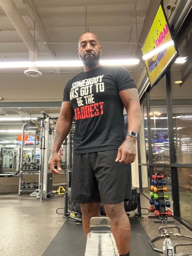 Customer photo review of The Baddest Tee Shirt