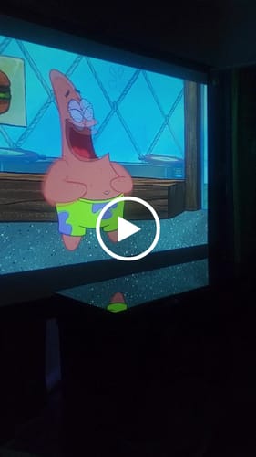 Customer video review of MovieHub™ Ultra HD Projector + FREE Projector Screen