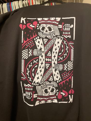 Customer photo review of King of Broken Hearts Crewneck