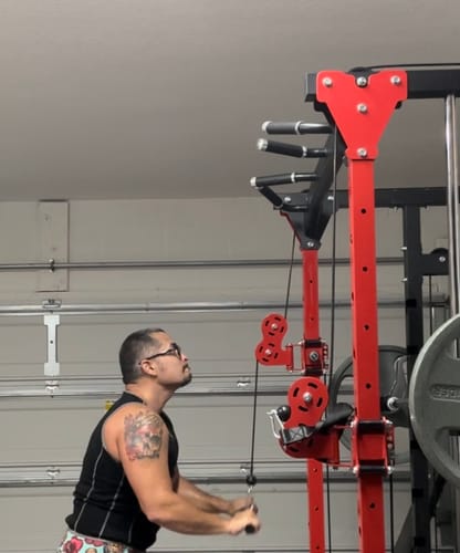 Customer photo review of Major Fitness SML07 All-In-One Home Gym Smith Machine