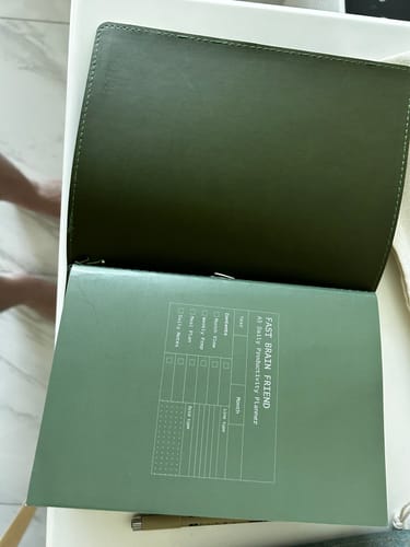 Customer photo review of Fast Brain Daily Productivity Planners - Quarterly Set
