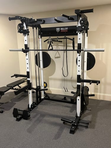 Customer photo review of Major Fitness F22 All-In-One Home Gym Power Rack