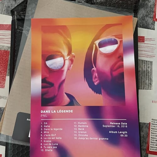 Customer photo review of Dans la Legende PNL Poster