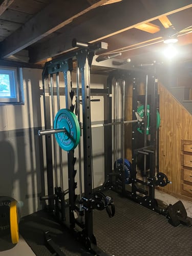 Customer photo review of MAJOR FITNESS All-In-One Home Gym Smith Machine Package Spirit B52