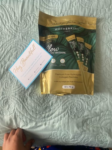 Customer photo review of Glow From Within Single Serving Sachet Starter Kit