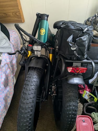 Customer photo review of I7 Pro Folding Full Suspension Electric Bike