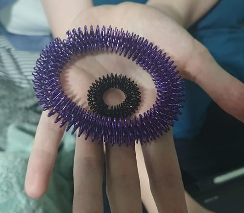 Customer photo review of PURPLE Kaiko Wrist Spikey - Tool for anxiety & harm minimisation