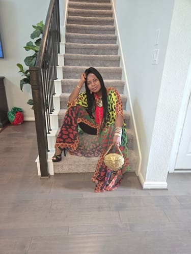 Customer photo review of Nawara Goddess Kaftan
