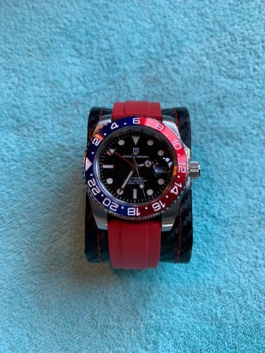 Customer photo review of Bevel Edge FKM Rubber Strap