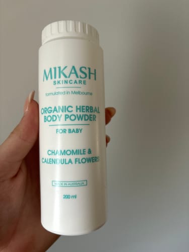 Customer photo review of Natural herbal baby powder | Talc-free