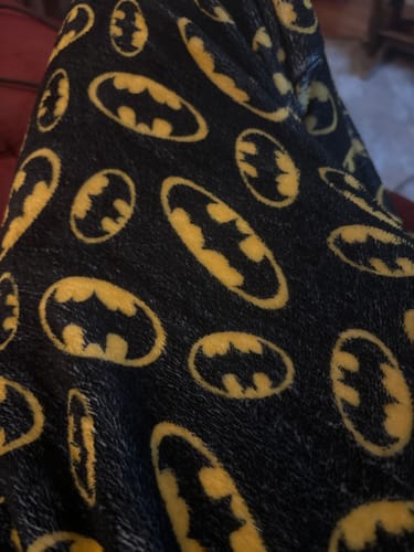 Customer photo review of Batman plush pajama duo