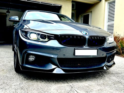 Customer photo review of ABS Glossy Black Front Bumper Lip for BMW【F32 F33 F36 M SPORT】440i 435i 430i 428 【MAD STYLE】