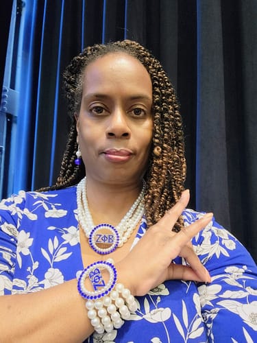 Customer photo review of Pearl Necklace Set -ZPHIB