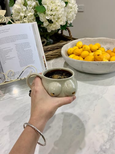 Customer photo review of Boob Mug - Cream Beige