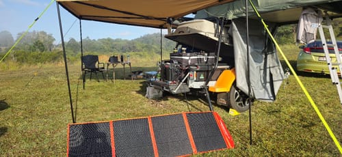 Customer photo review of 200W Solar Blanket Kit with Raptor Skin