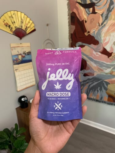 Customer photo review of Jelly Pure D8 Macro Dose *CBN Boosted* Gummies