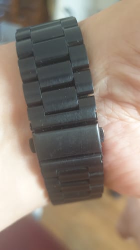 Customer photo review of Bracelet en acier noir