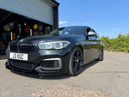 Customer photo review of MHC Black BMW 1 Series Performance Style Front Splitter In Gloss Black (F20/F21)
