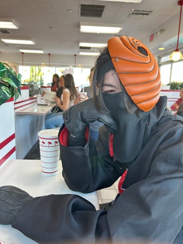 Customer photo review of Sasuke 3 Tomoe Sharingan Eye Contacts (Prescription)