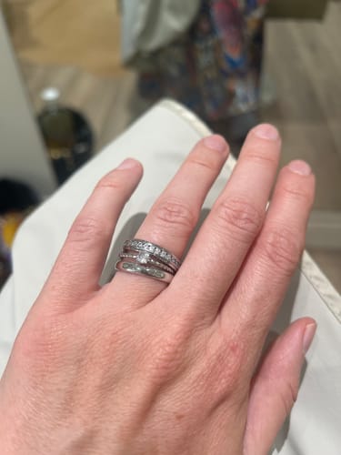 Customer photo review of Channel Setting Eternity Ring