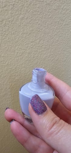 Customer photo review of P733 Ballad Purple Crème Nail Polish