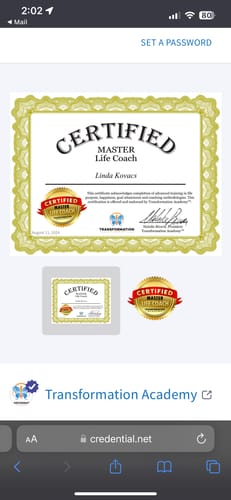 Customer photo review of Master Life Coach Certification Bundle (X)