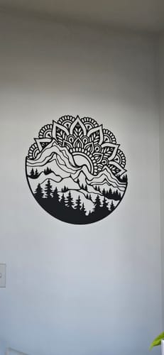 Customer photo review of Mountain & Mandala Wall Décor