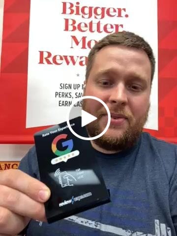 Customer video review of Zappy Google Review Stand