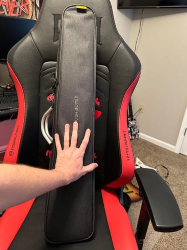 Customer photo review of Donner HUSH-I PRO Acoustic-Electric Travel Guitar Kit with Inserted Sound Effects