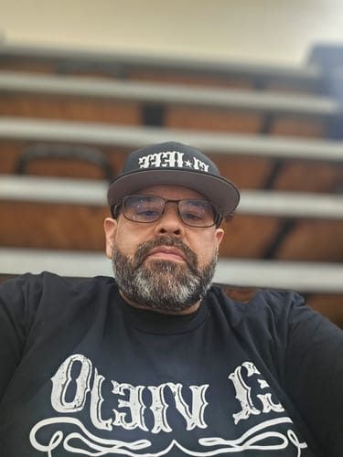 Customer photo review of The Original El Viejo Old School Tee