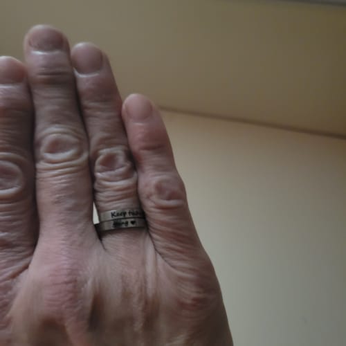 Customer photo review of Keep Fβ‘cking Going Ring