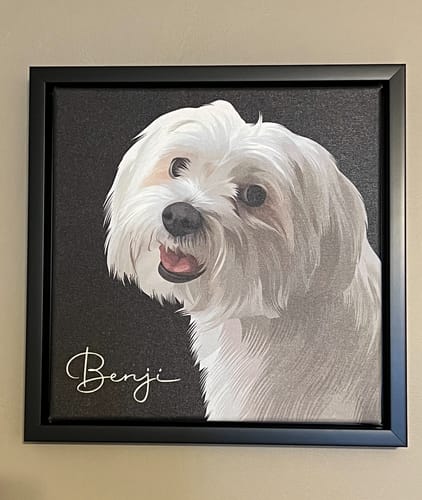 Customer photo review of Pet Art Canvas Wrap