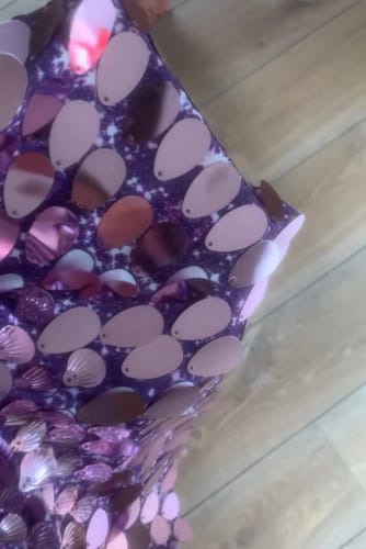 Customer photo review of Shell Shaped Sequin Party Festival Mini Dress