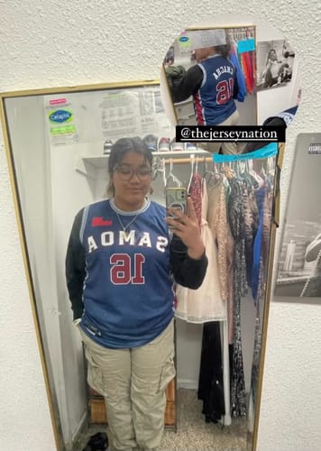 Customer photo review of Samoa Custom Basketball Jersey