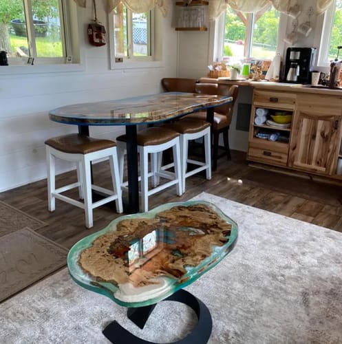 Customer photo review of Coffee Table Base 223 Python 16H Modern DIY Furniture